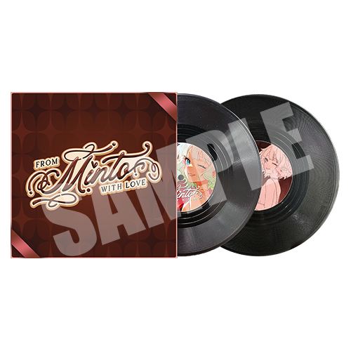 Vinyl record style coasters